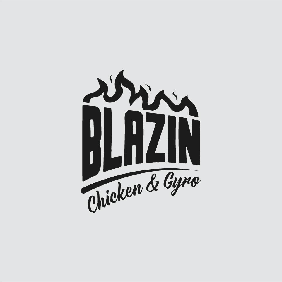 Blazin Chicken & Gyro branding and design by Luna Digital